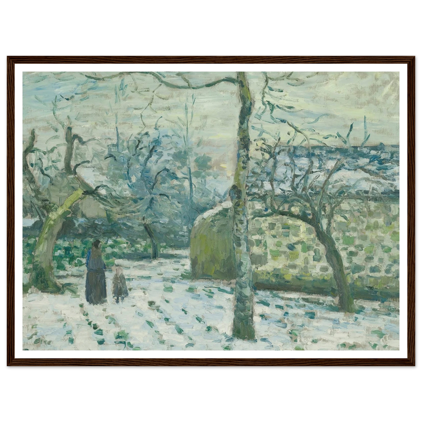 Effet De Neige À Montfoucault (circa 1874) Art Print | Camille Pissarro-Quipham Collections