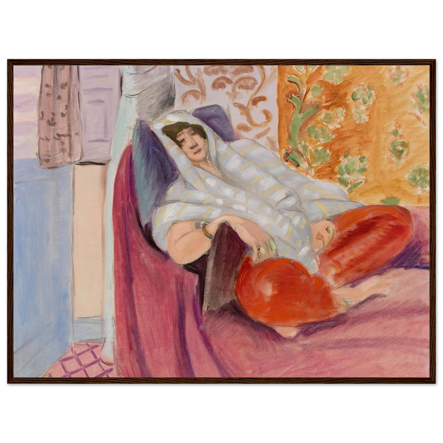 Woman Reclining (1921) Art Print | Henri Matisse-Quipham Collections
