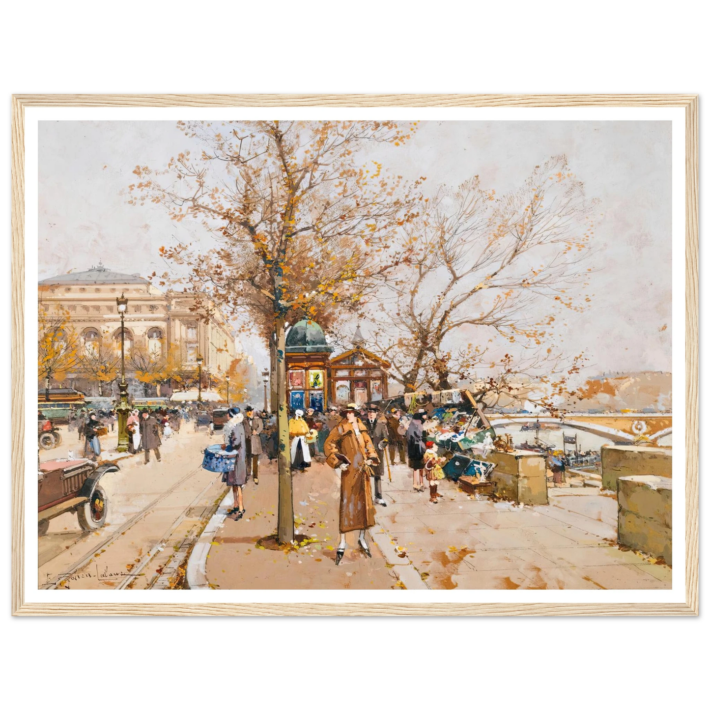 La Place Du Châtelet À Paris Art Print | Eugene Galien Laloue-Quipham Collections