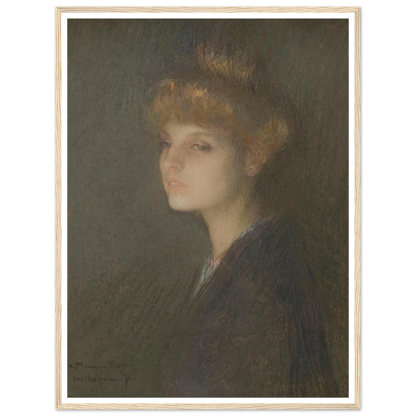 Portrait de femme (1895 - 1905) Art Print | Pascal Adolphe Jean Dagnan Bouveret-Quipham Collections