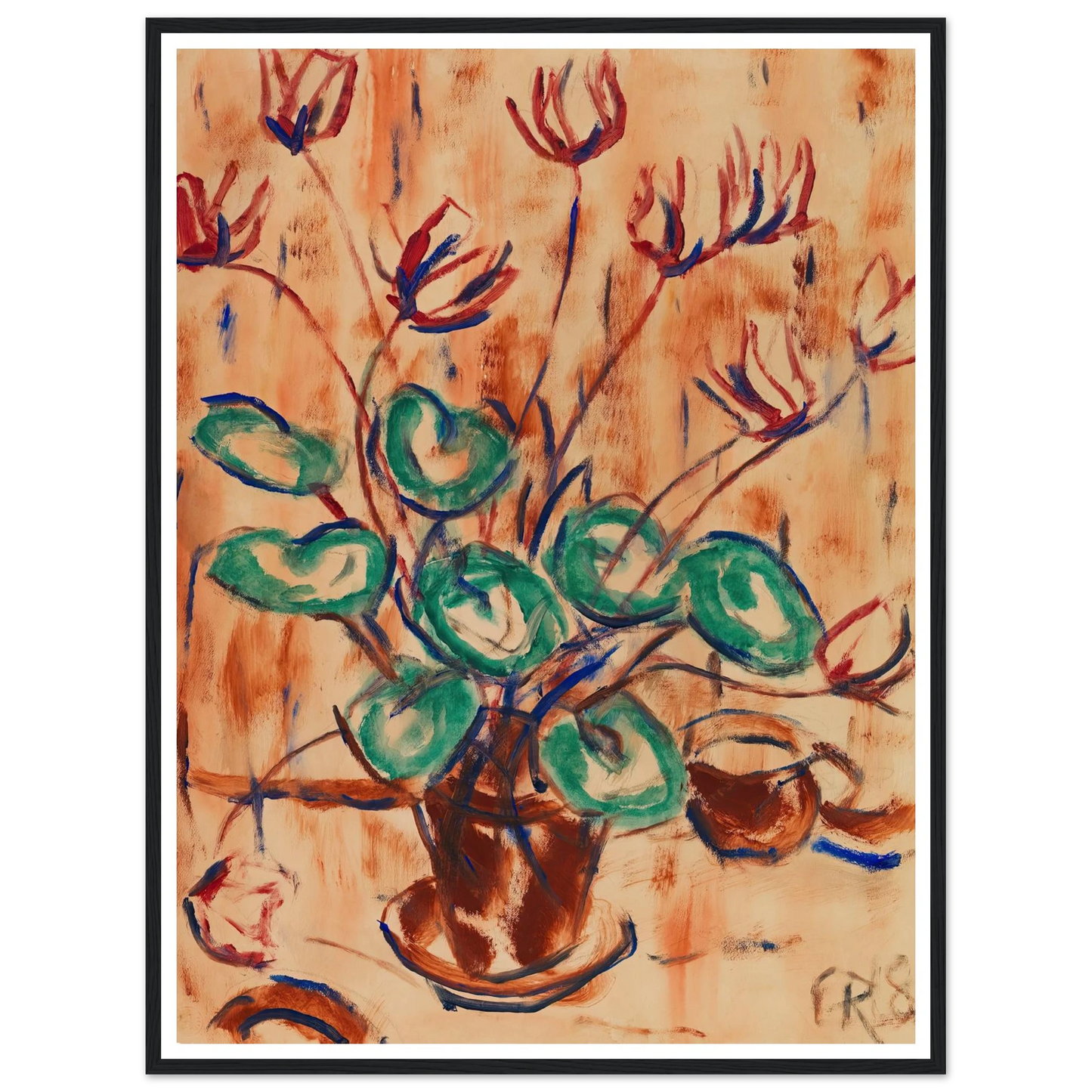 Alpenveilchen (1918) Art Print | Christian Rohlfs-Quipham Collections