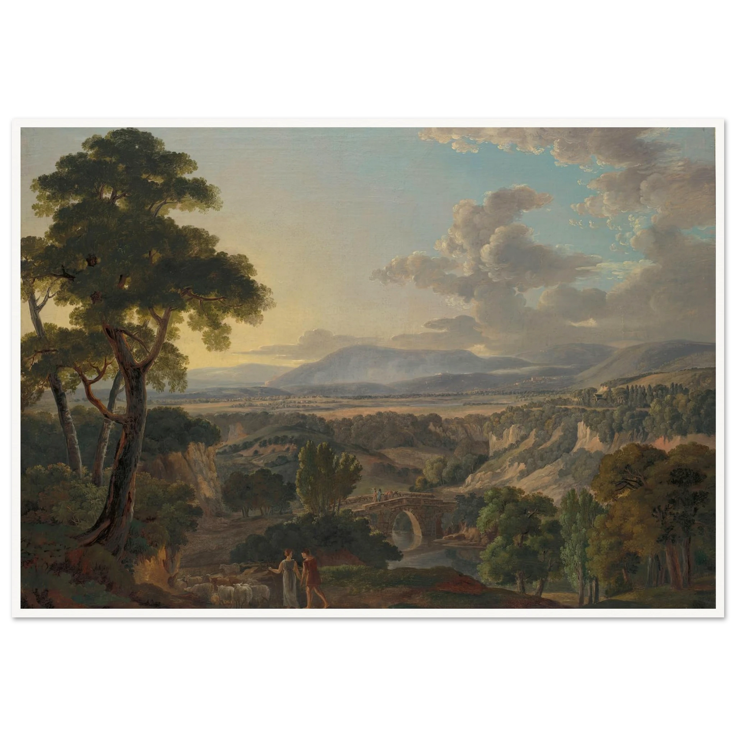 Italian Landscape with Shepherds Art Print | Peter Birmann-Quipham Collections