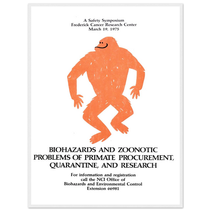 Biohazards and zoonotic problems of primate procurement, quarantine, and research (1975) Art Print | National Institutes of Health-Quipham Collections