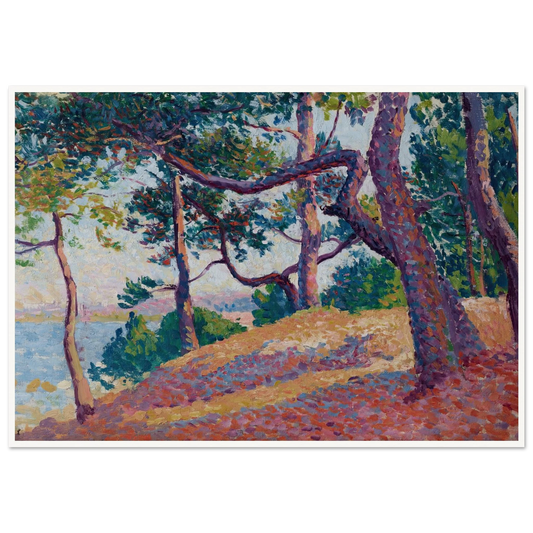 Paysage à Saint-Tropez (1892) Art Print | Maximilien Luce-Quipham Collections