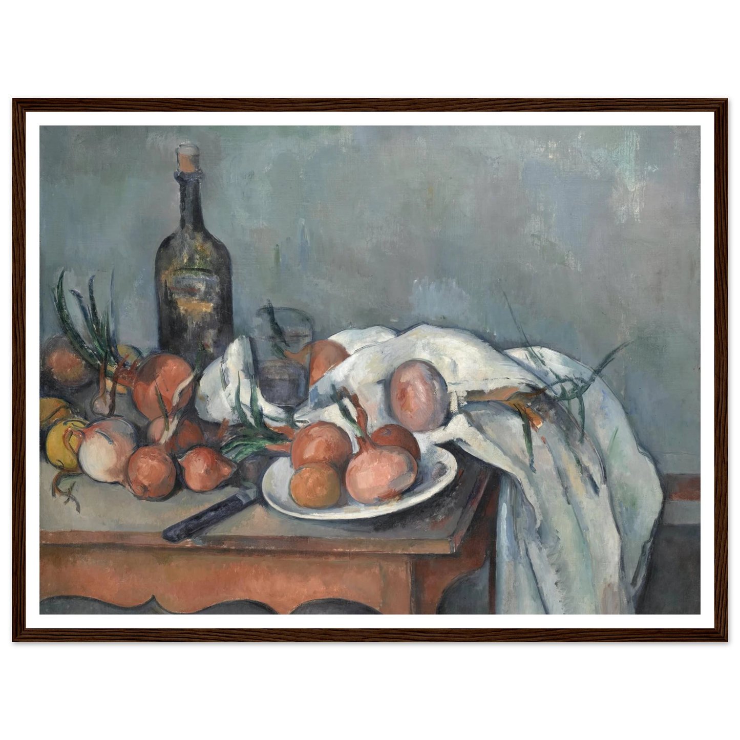 Still Life with Onions (1896 - 1898) Art Print | Paul Cezanne-Quipham Collections