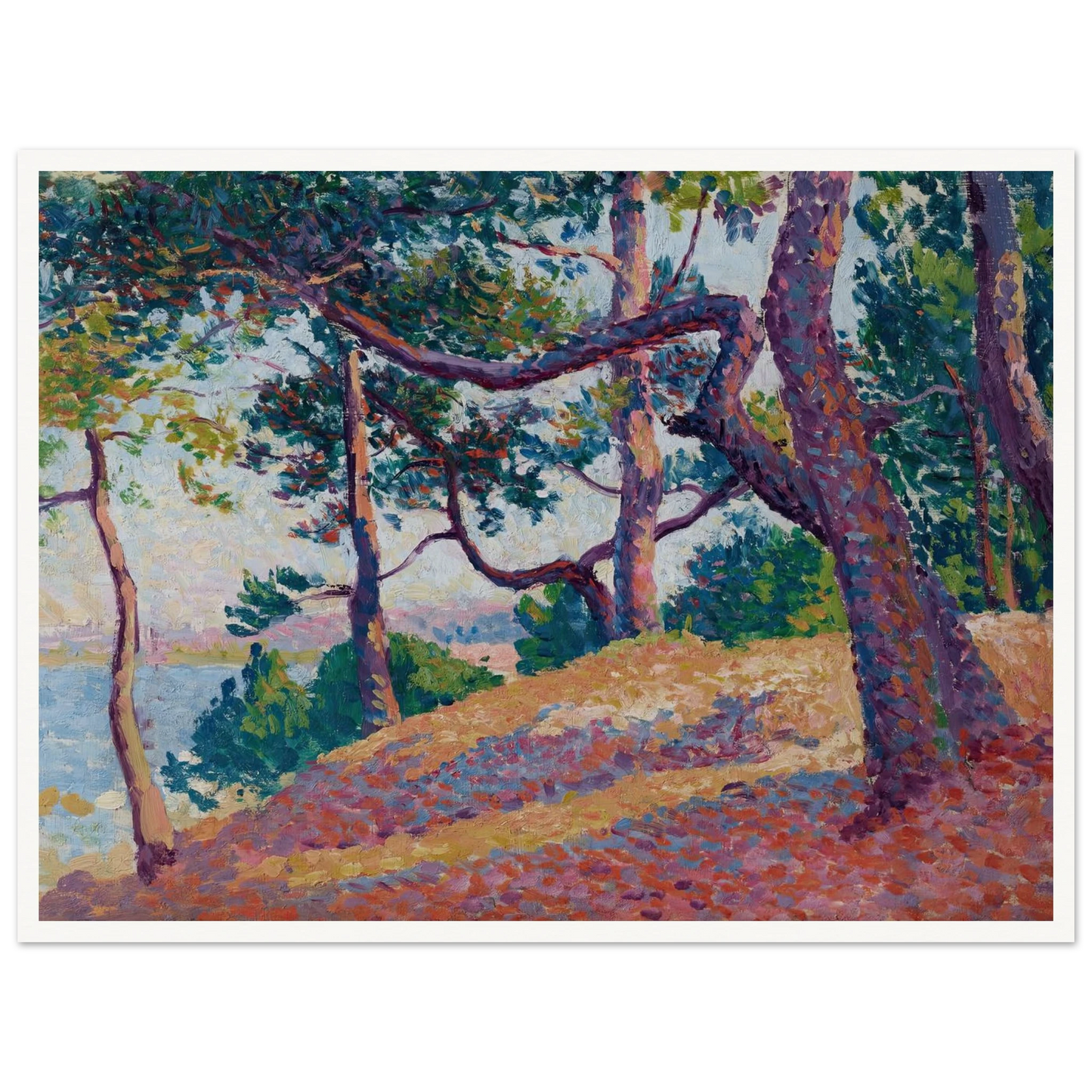 Paysage à Saint-Tropez (1892) Art Print | Maximilien Luce-Quipham Collections