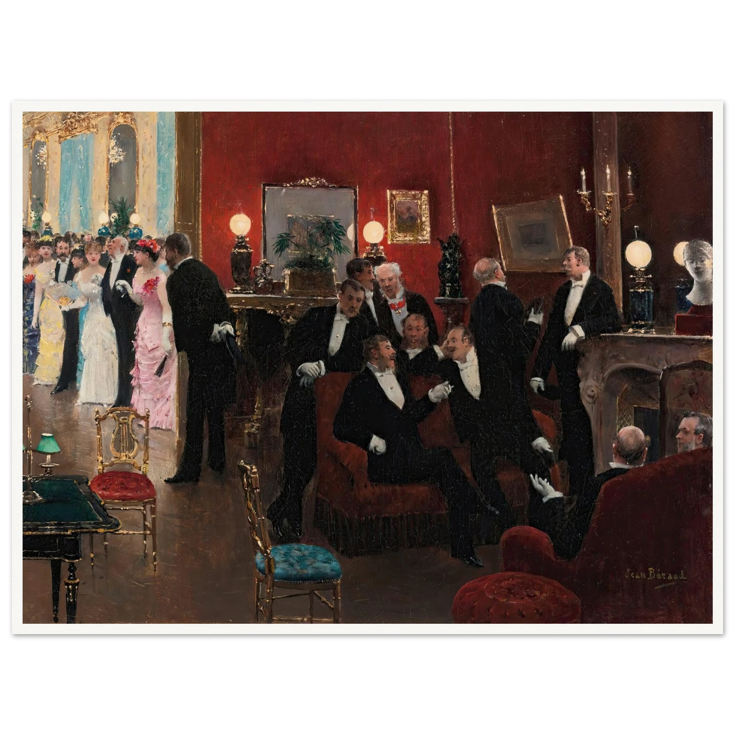 La réception Art Print | Jean Beraud-Quipham Collections