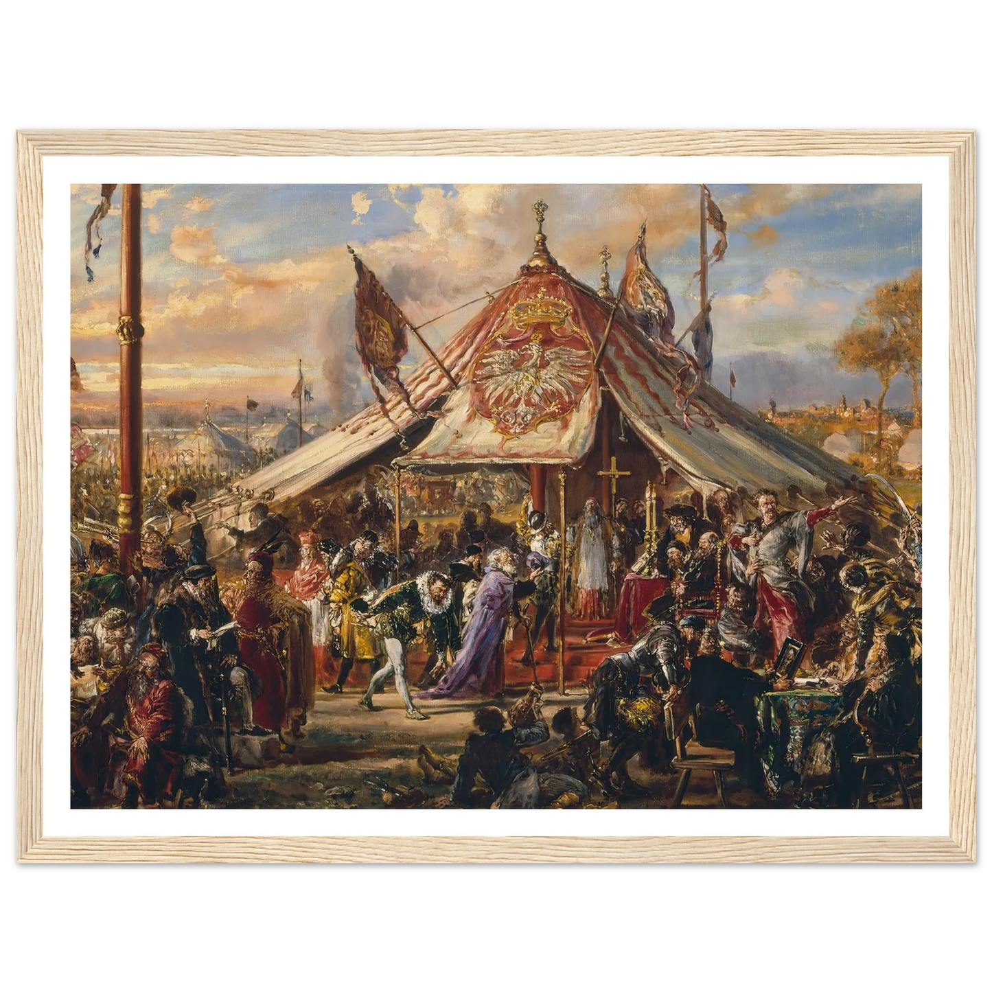 Power of Commonwealth at its Zenith, from the series “History of Civilization in Poland” (1889) Art Print | Jan Matejko-Quipham Collections