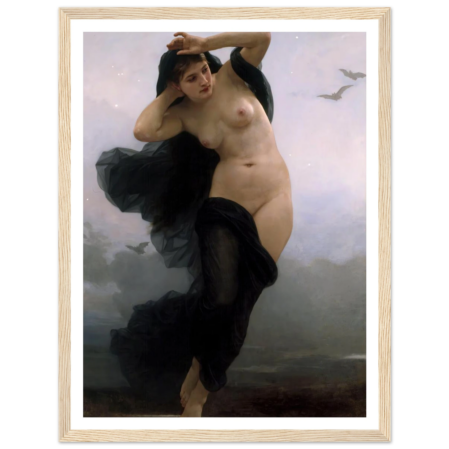La Nuit (1883) Art Print | William Bouguereau-Quipham Collections