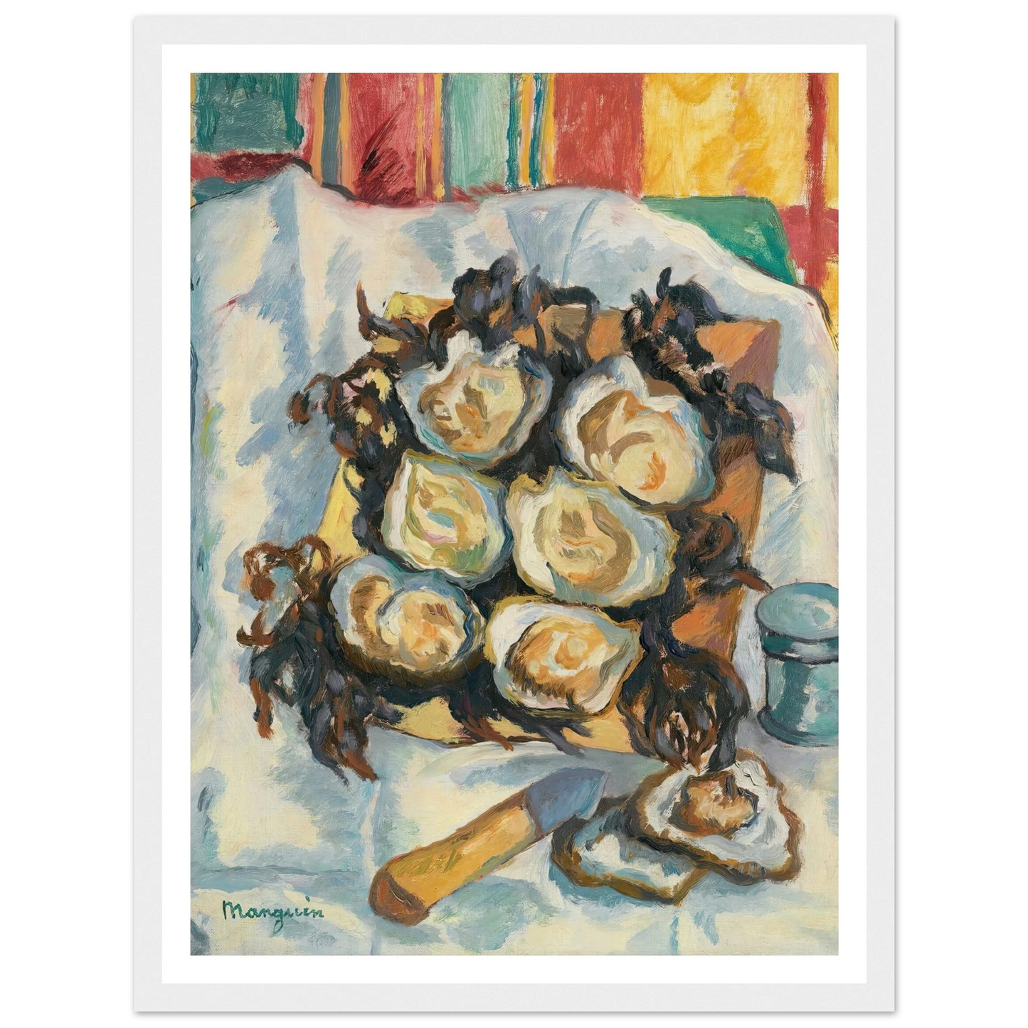 Les Huîtres De Belon Art Print | Henri Manguin-Quipham Collections