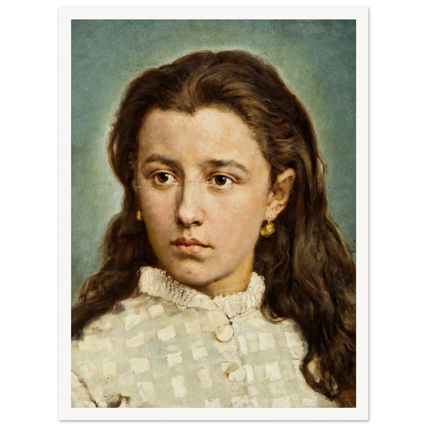 Portrait of Maria Levittoux (1872) Art Print | Jan Matejko-Quipham Collections