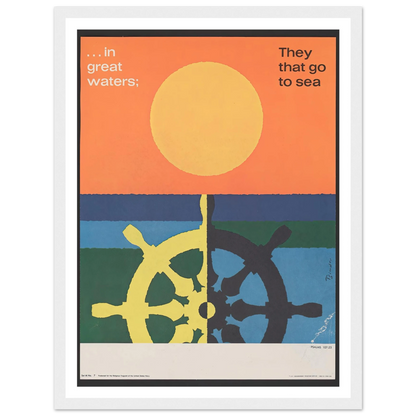 In great water; … Psalms 107_23 (1963) Art Print | Joseph Binder-Quipham Collections