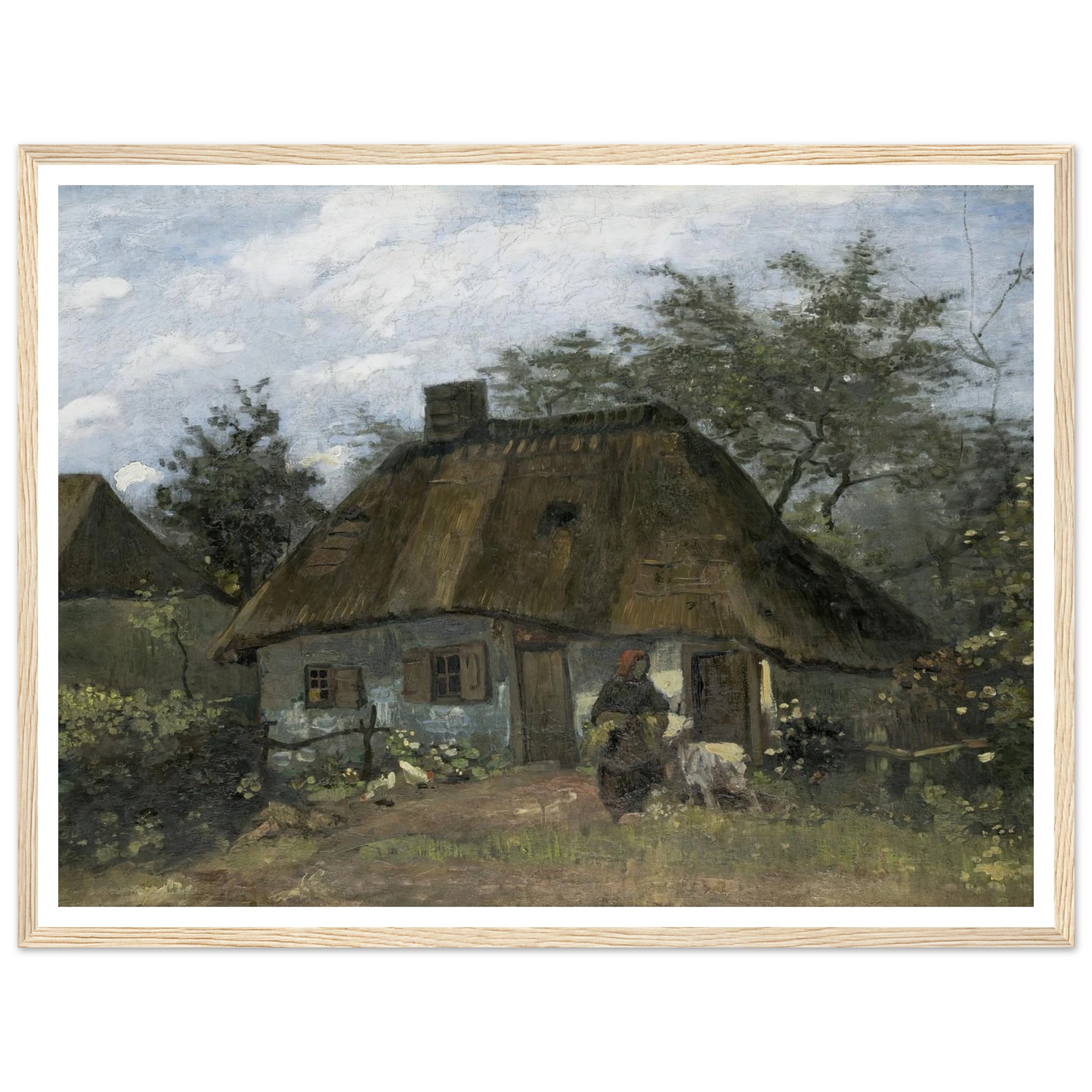 Farmhouse in Nuenen (1885) Art Print | Vincent van Gogh-Quipham Collections