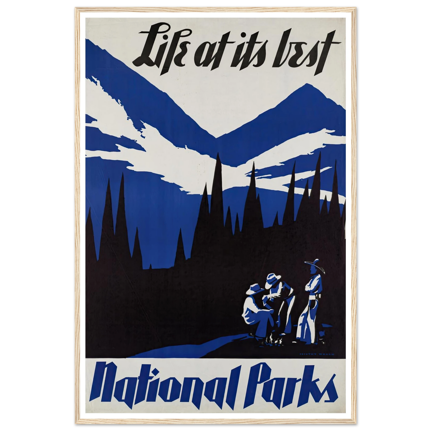 Life at its best. National Parks (ca. 1930–1939) Art Print | Dorothy Waugh-Quipham Collections