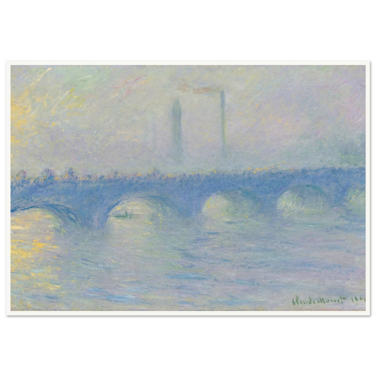 Waterloo Bridge, effet de brume (1904) Art Print | Claude Monet-Quipham Collections