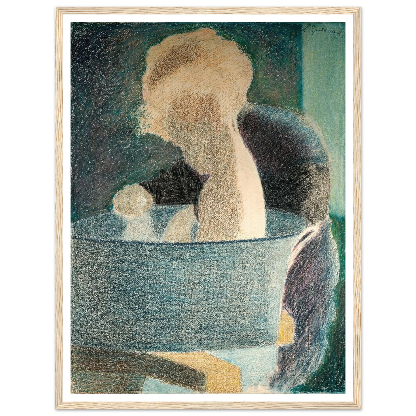 Le Bain (1917) Art Print | Leon Spilliaert-Quipham Collections