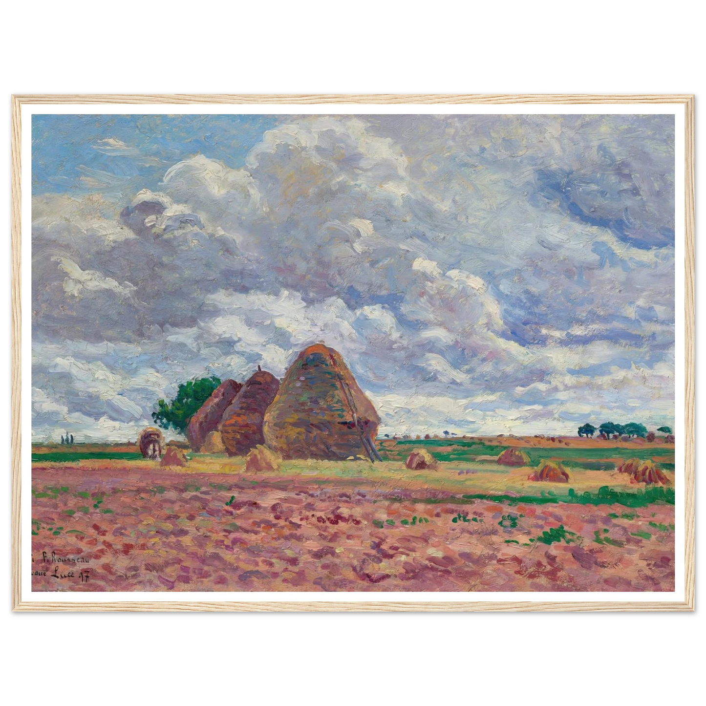 Éragny, Les Meules (1897) Art Print | Maximilien Luce-Quipham Collections
