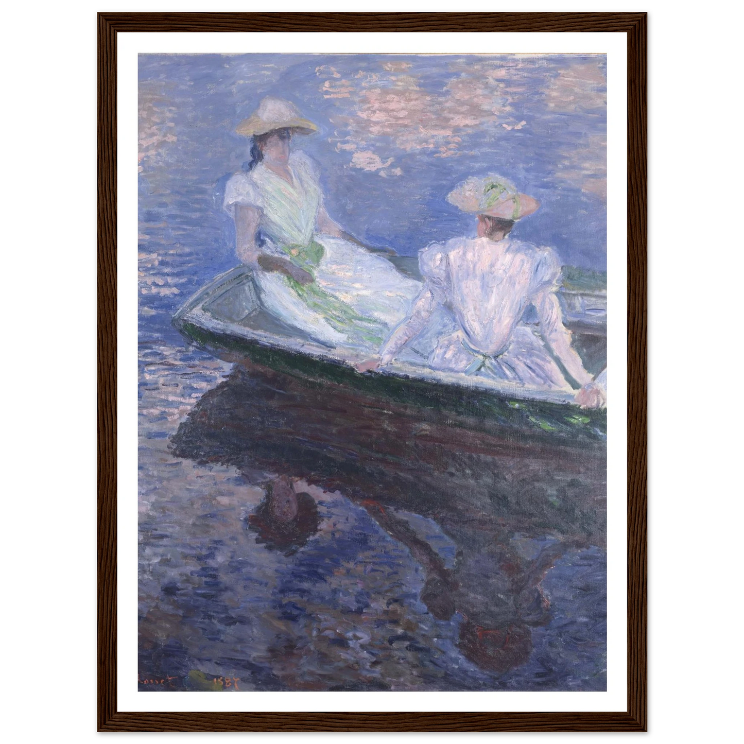 On The Boat Art Print | Claude Monet-Quipham Collections