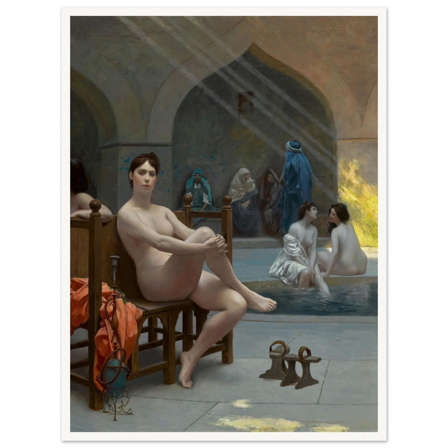 Le Bain des femmes Art Print | Jean Leon Gerome-Quipham Collections
