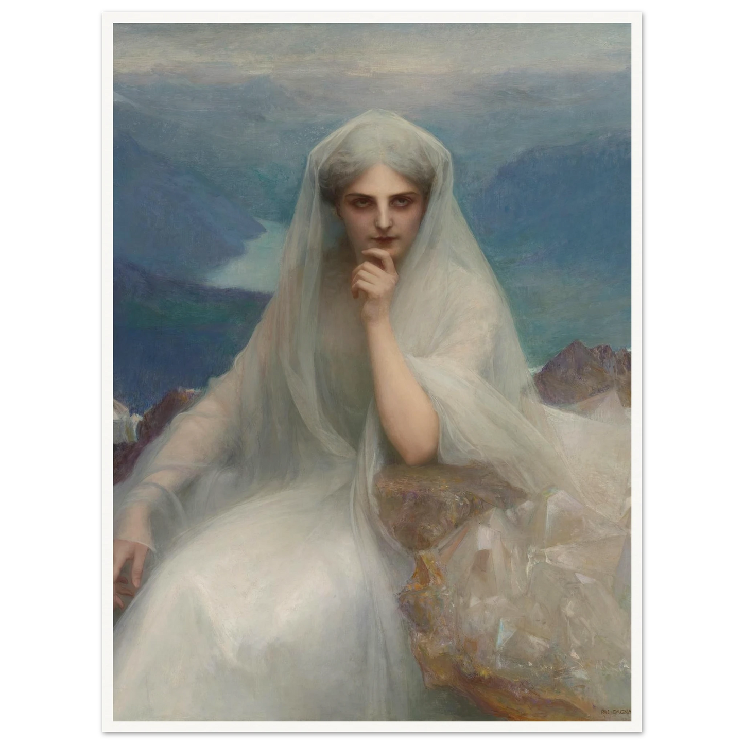 Sur Les Cimes (On The Summit) (1903) Art Print | Pascal Adolphe Jean Dagnan Bouveret-Quipham Collections