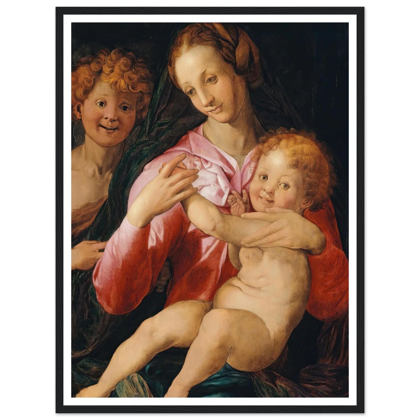 Virgin and Child with the Young Saint John the Baptist (1527) Art Print | Agnolo Bronzino-Quipham Collections