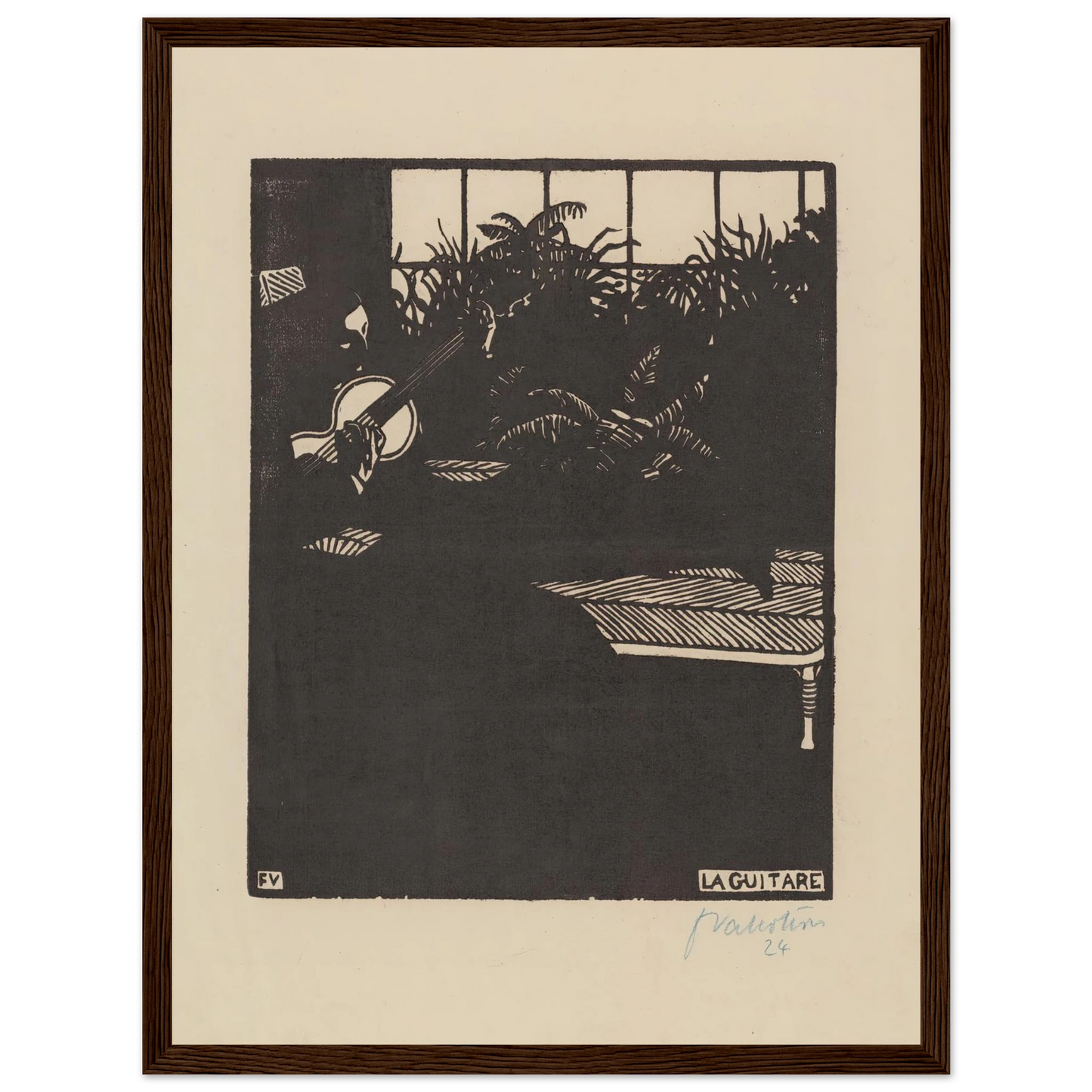 La guitare (1897) Art Print | Felix Vallotton-Quipham Collections