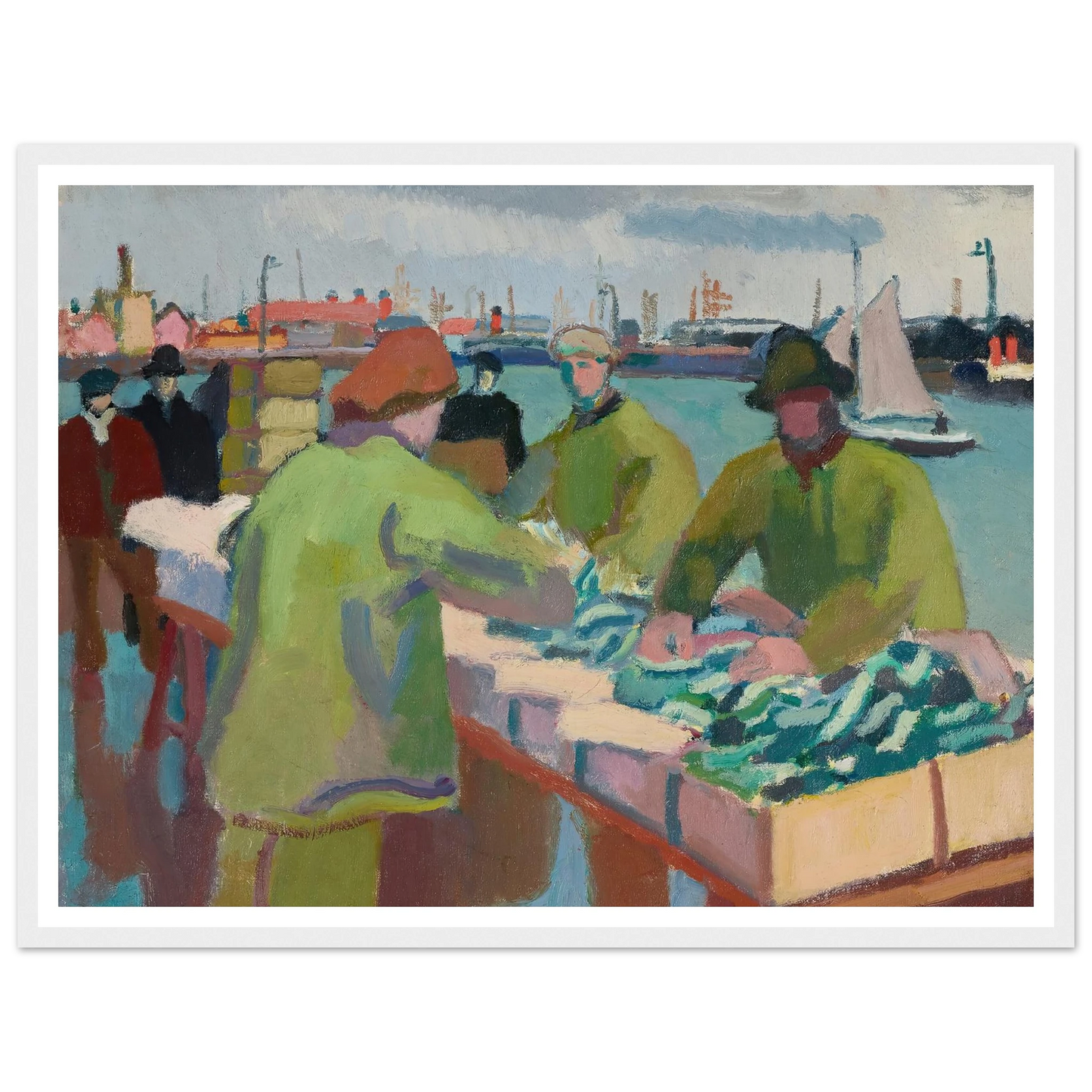 Le marché aux poissons (1904-1905) Art Print | Raoul Dufy-Quipham Collections