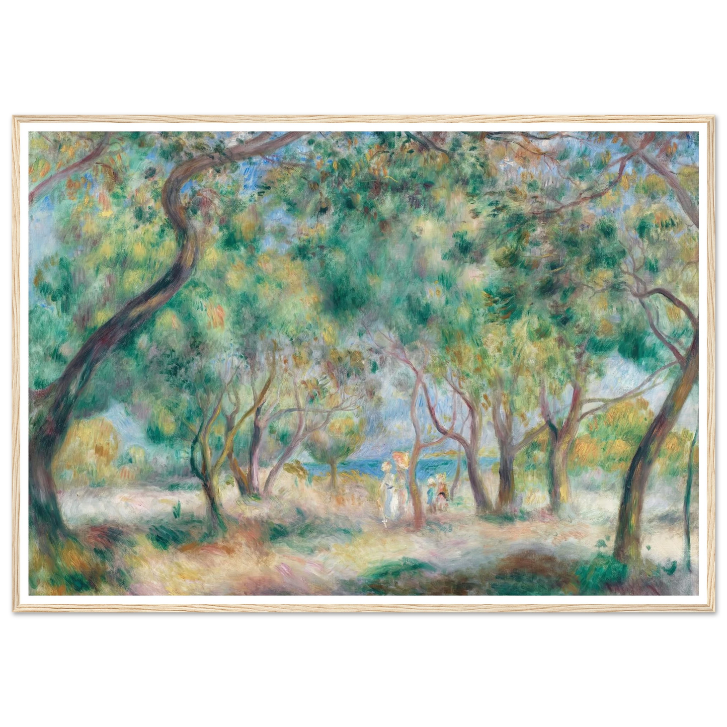 La Promenade au bord de la mer (Le Bois de la Chaise Noirmoutier) (circa 1892) Art Print | Pierre Auguste Renoir-Quipham Collections
