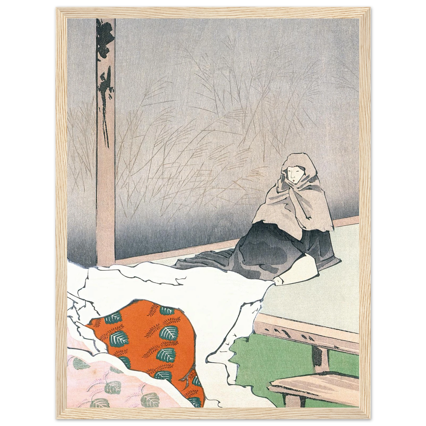 The Dancer Hotoke Gozen at Giōji (1897) Art Print | Kobayashi Kiyochika-Quipham Collections