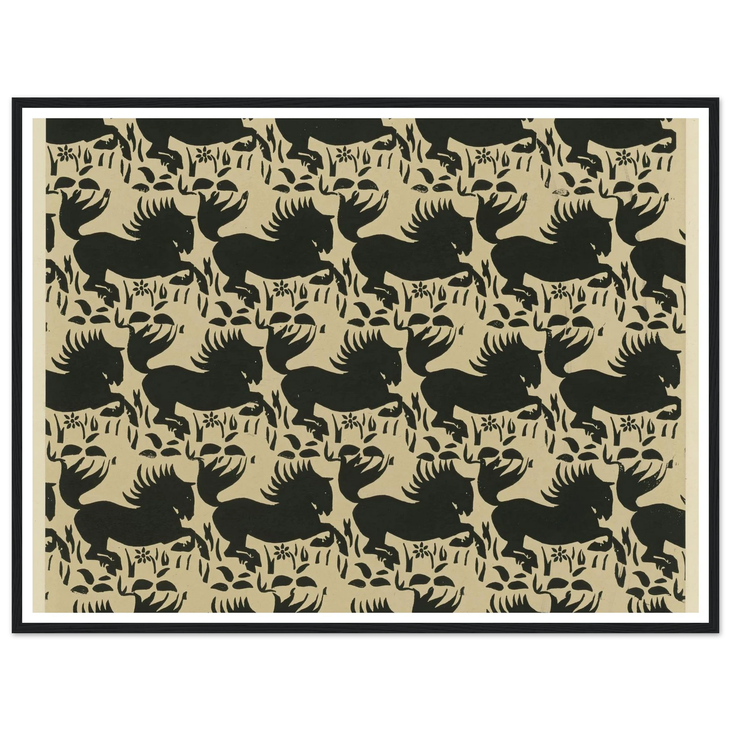 Buntpapier (Pferde) (1902 - 1906) Art Print | Maria von Uchatius-Quipham Collections