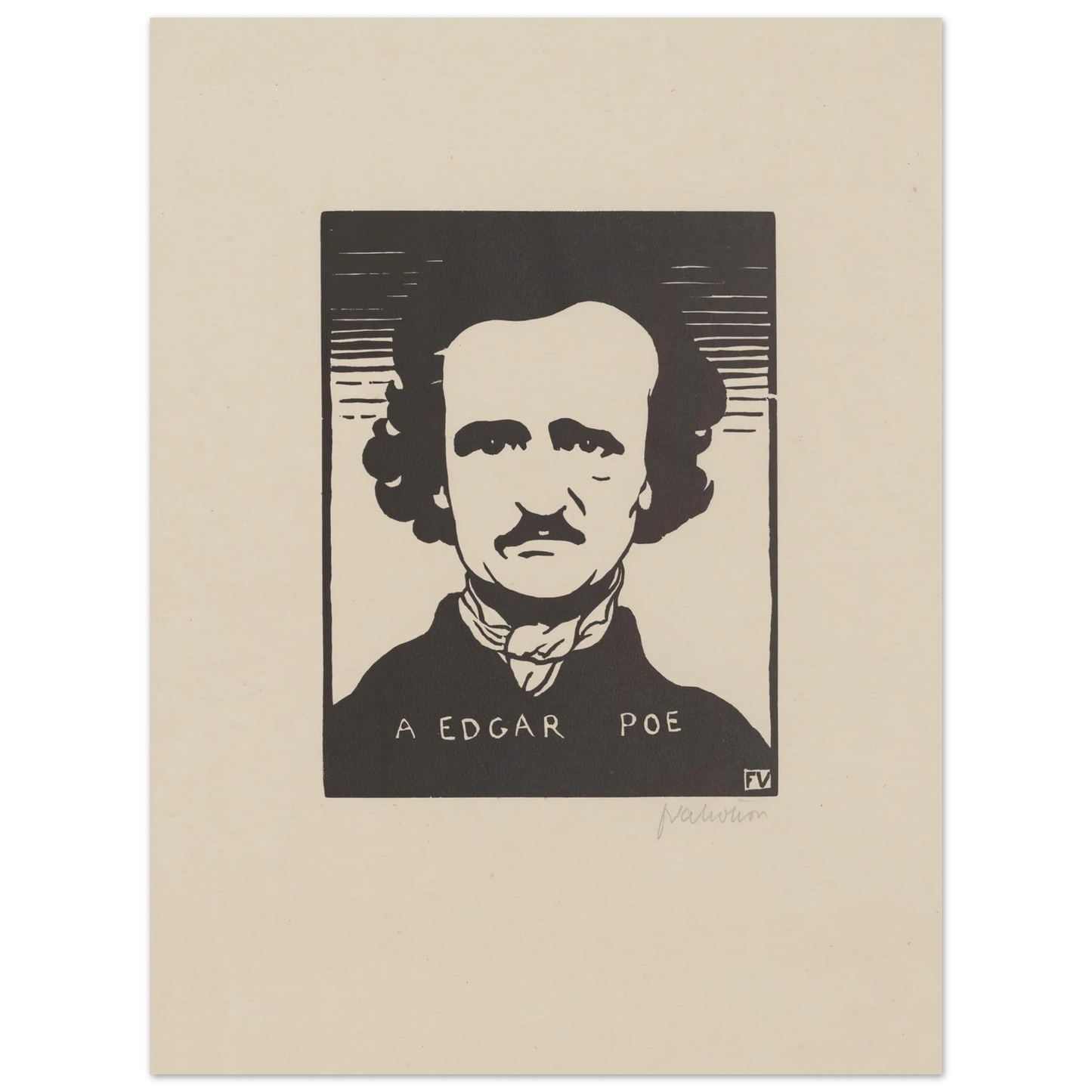 A Edgar Poe (1894) Art Print | Felix Vallotton-Quipham Collections