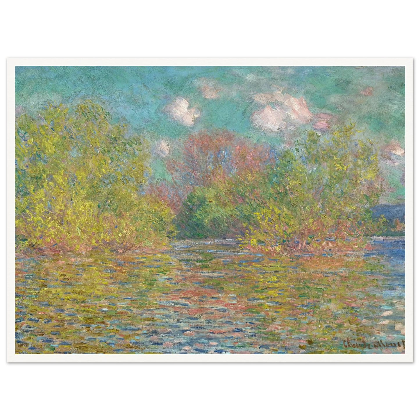 La Seine près de Giverny (1888) Art Print | Claude Monet-Quipham Collections
