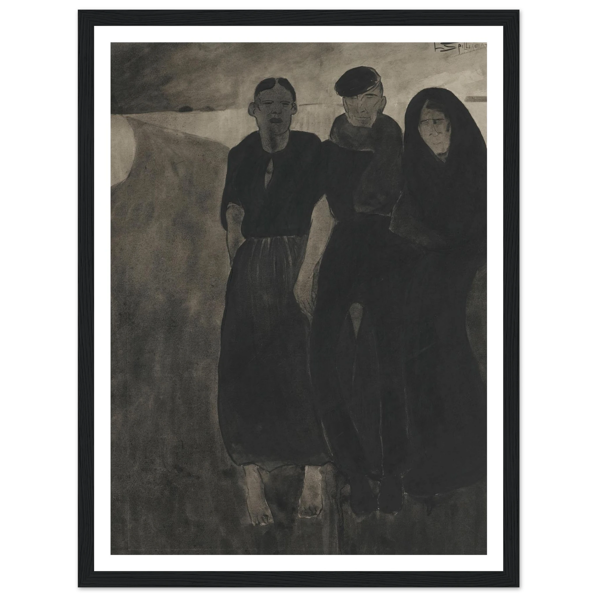 Fishermen And Women Art Print | Leon Spilliaert-Quipham Collections