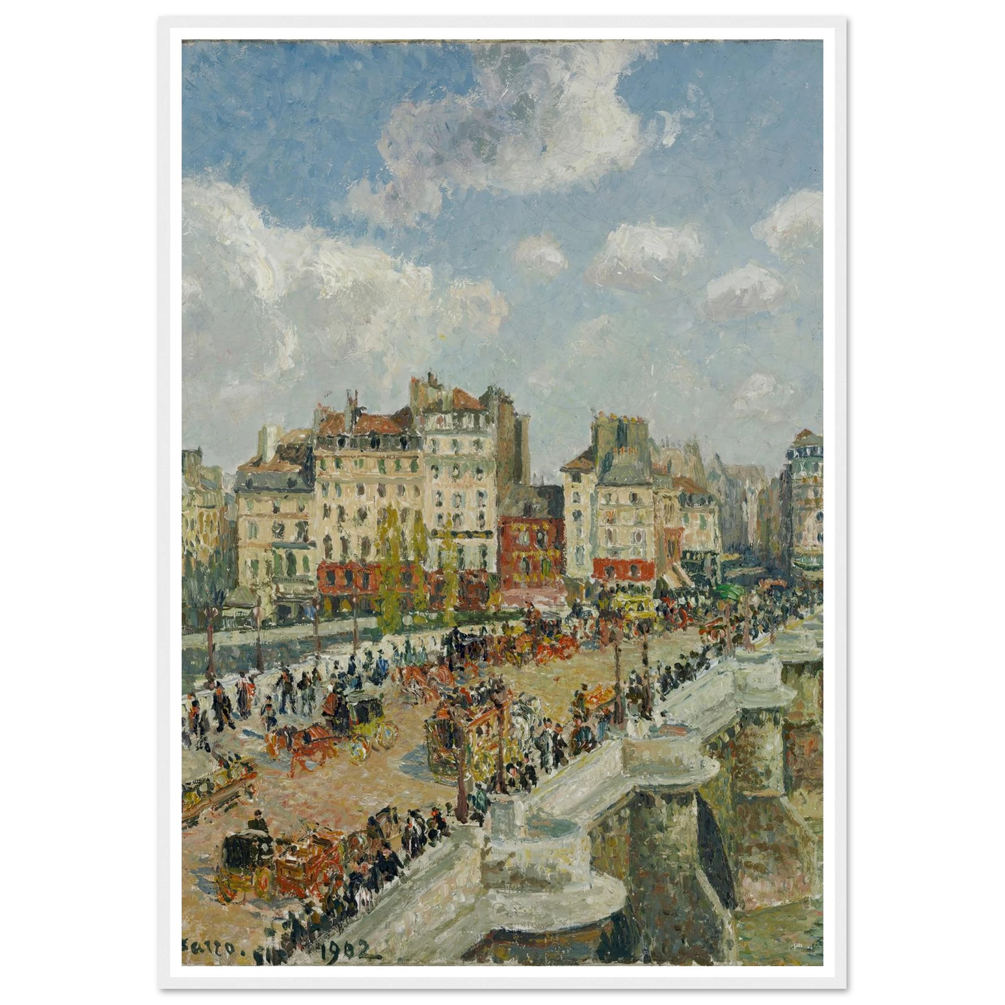 The Pont-Neuf Art Print | Camille Pissarro-Quipham Collections