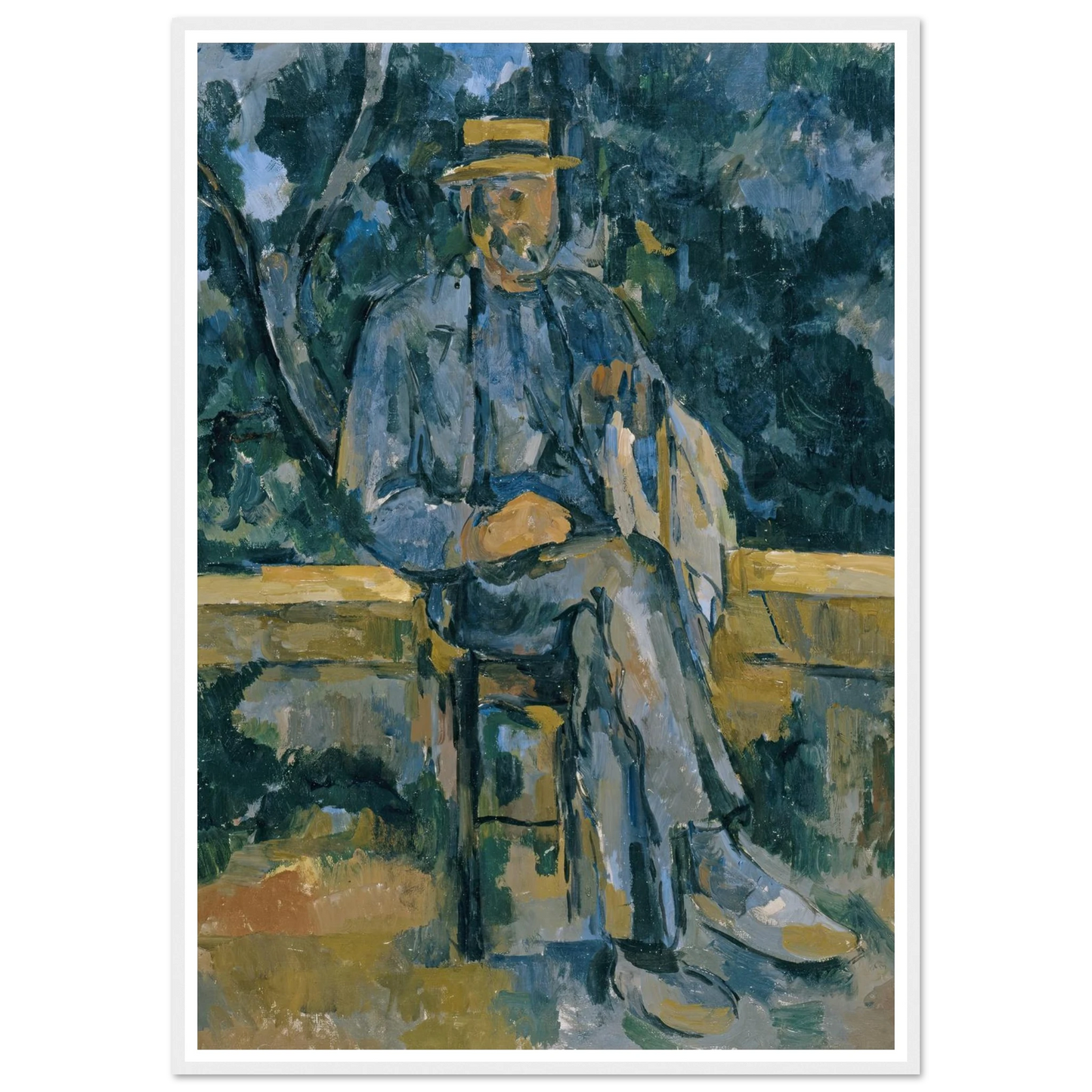 Portrait of Peasant (from 1905 until 1906) Art Print | Paul Cezanne-Quipham Collections