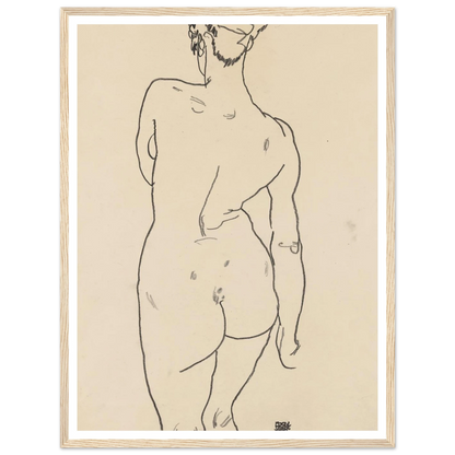 Weiblicher Rückenakt (1998) Art Print | Egon Schiele-Quipham Collections