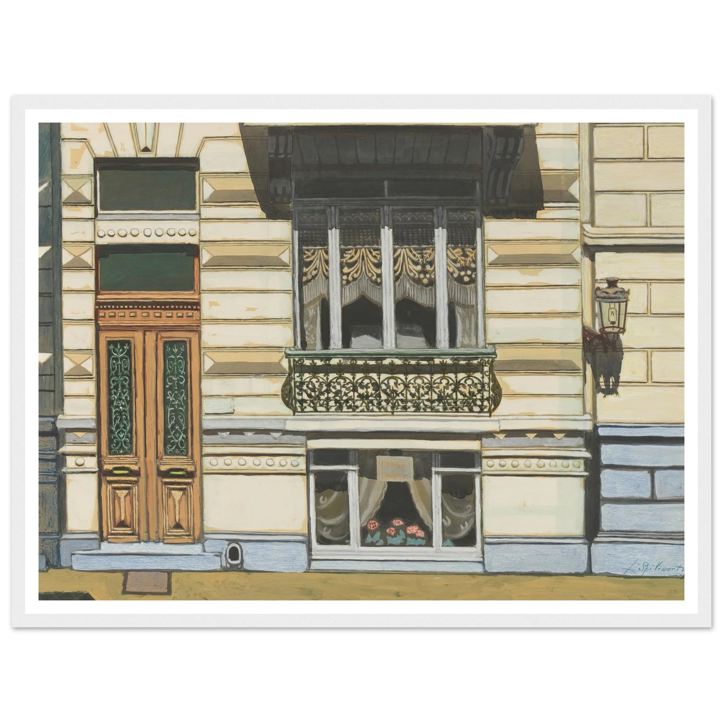 Huis in de Peter Benoitstraat, Oostende (1929) Art Print | Leon Spilliaert-Quipham Collections
