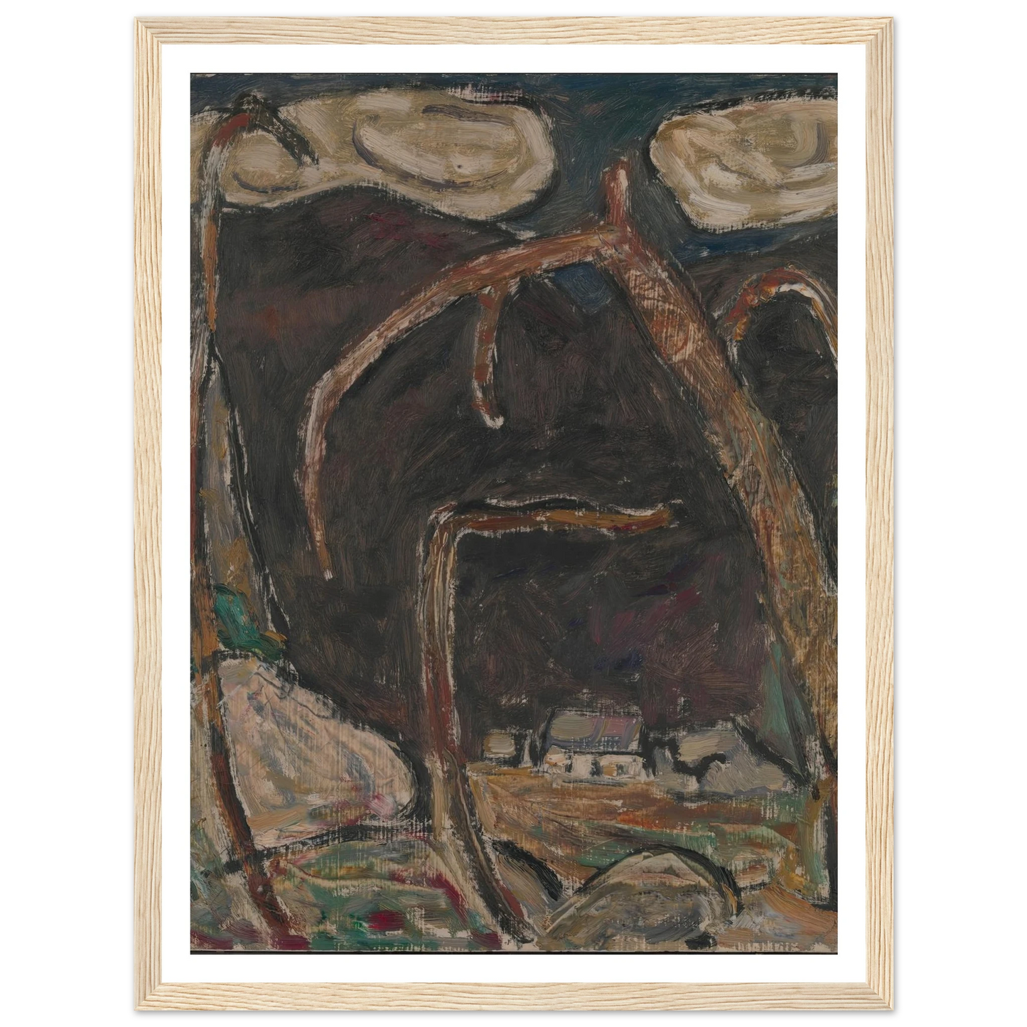 The Dark Mountain, No. 1 (1909) Art Print | Marsden Hartley-Quipham Collections