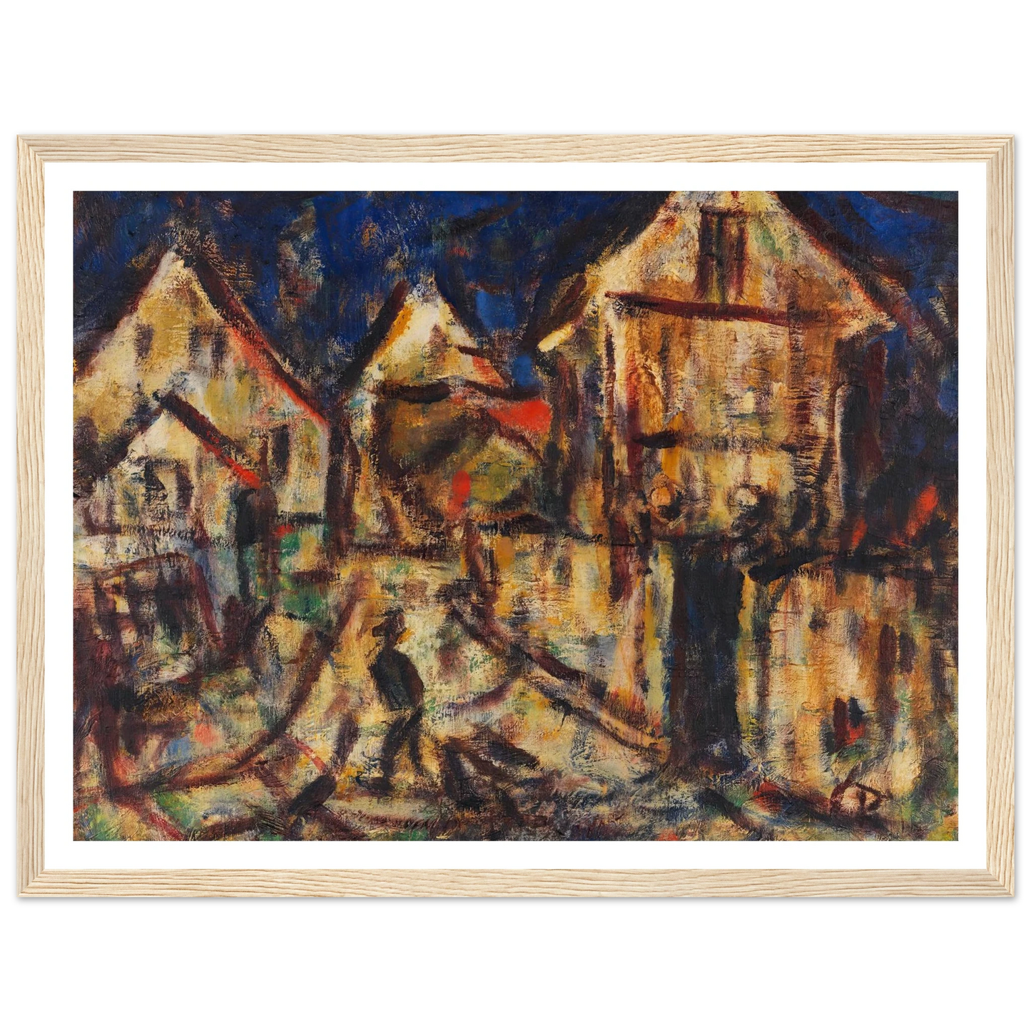 Häuser in Soest (1918) Art Print | Christian Rohlfs-Quipham Collections