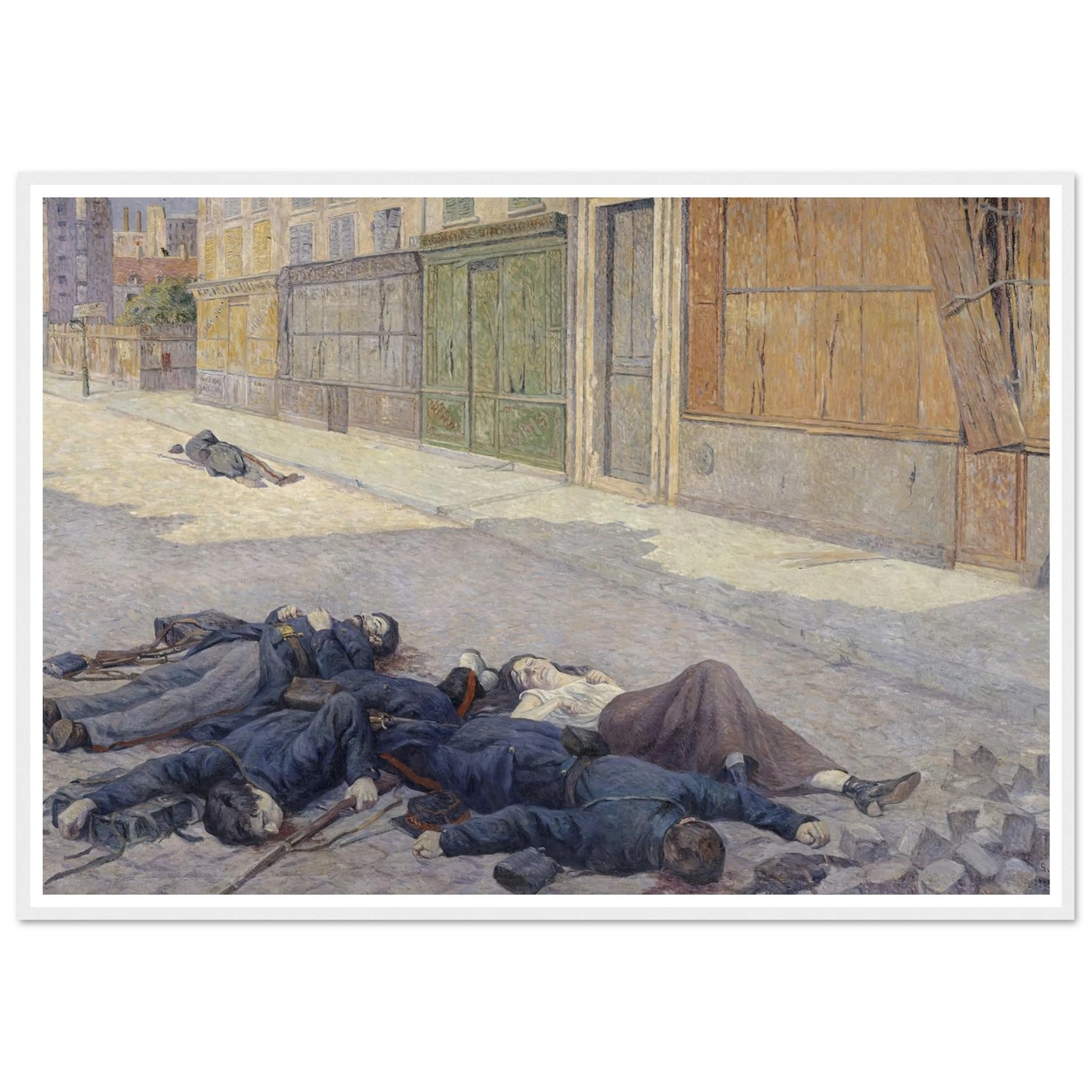 A Street in Paris in May 1871 (between 1903 and 1906) Art Print | Maximilien Luce-Quipham Collections