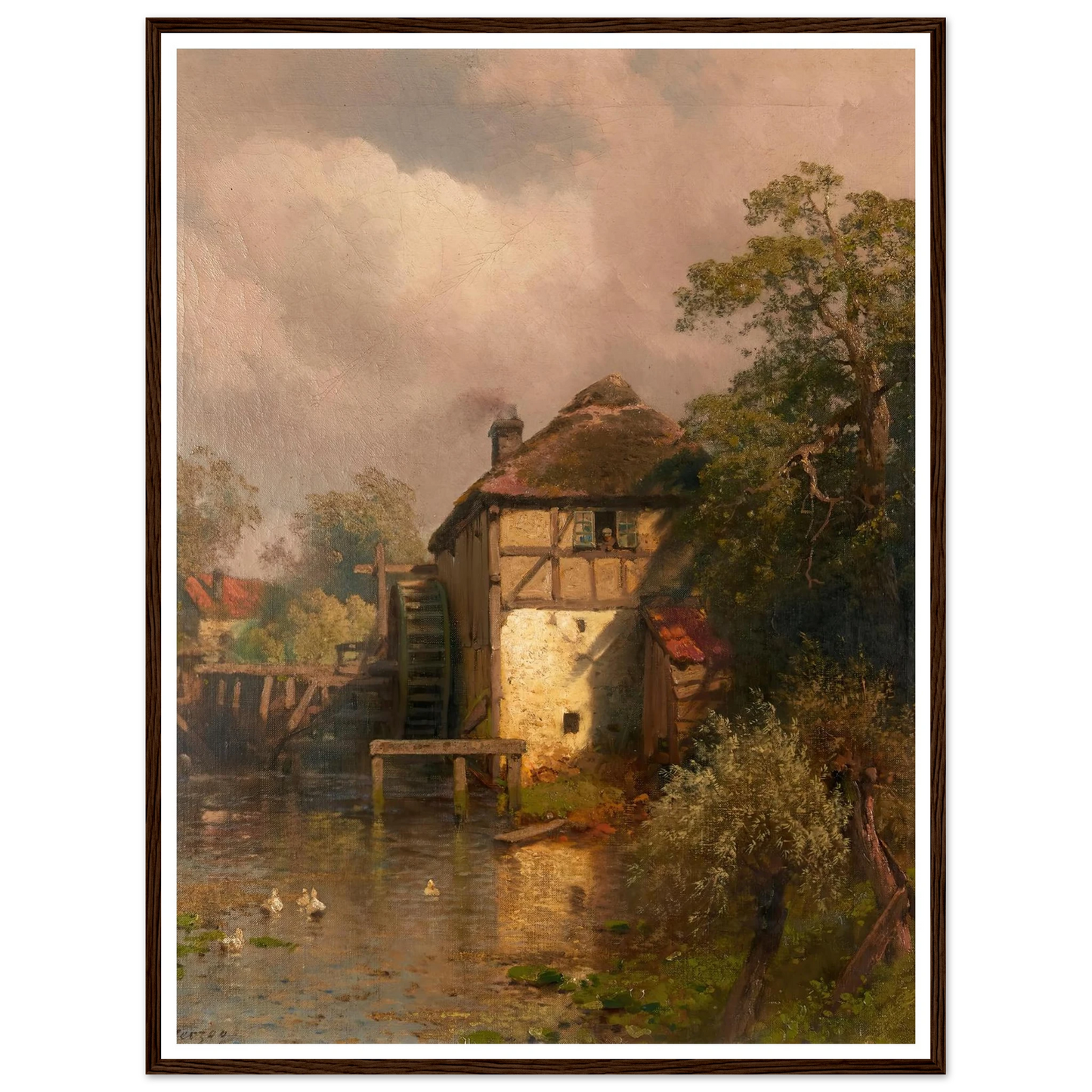 The Mill Art Print | Hermann Ottomar Herzog-Quipham Collections
