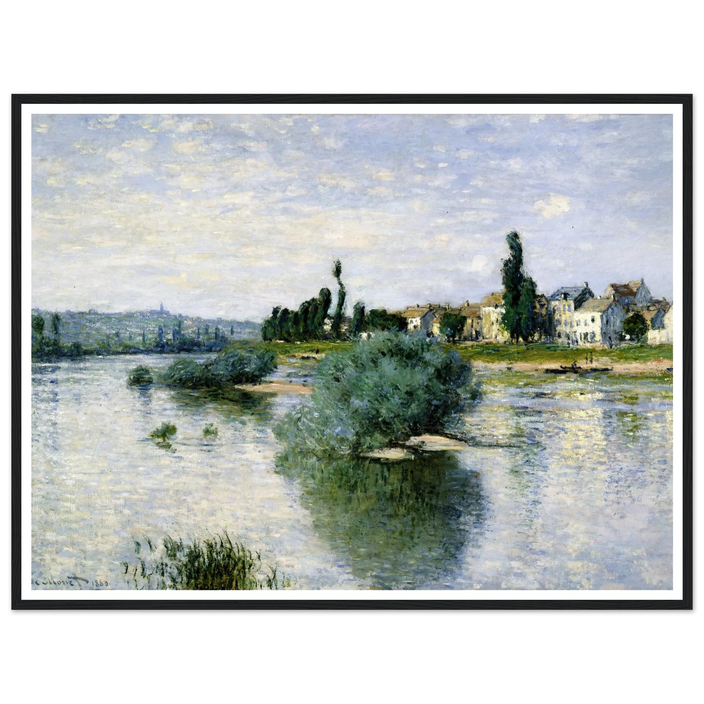 The Seine at Lavacourt (1880) Art Print | Claude Monet-Quipham Collections