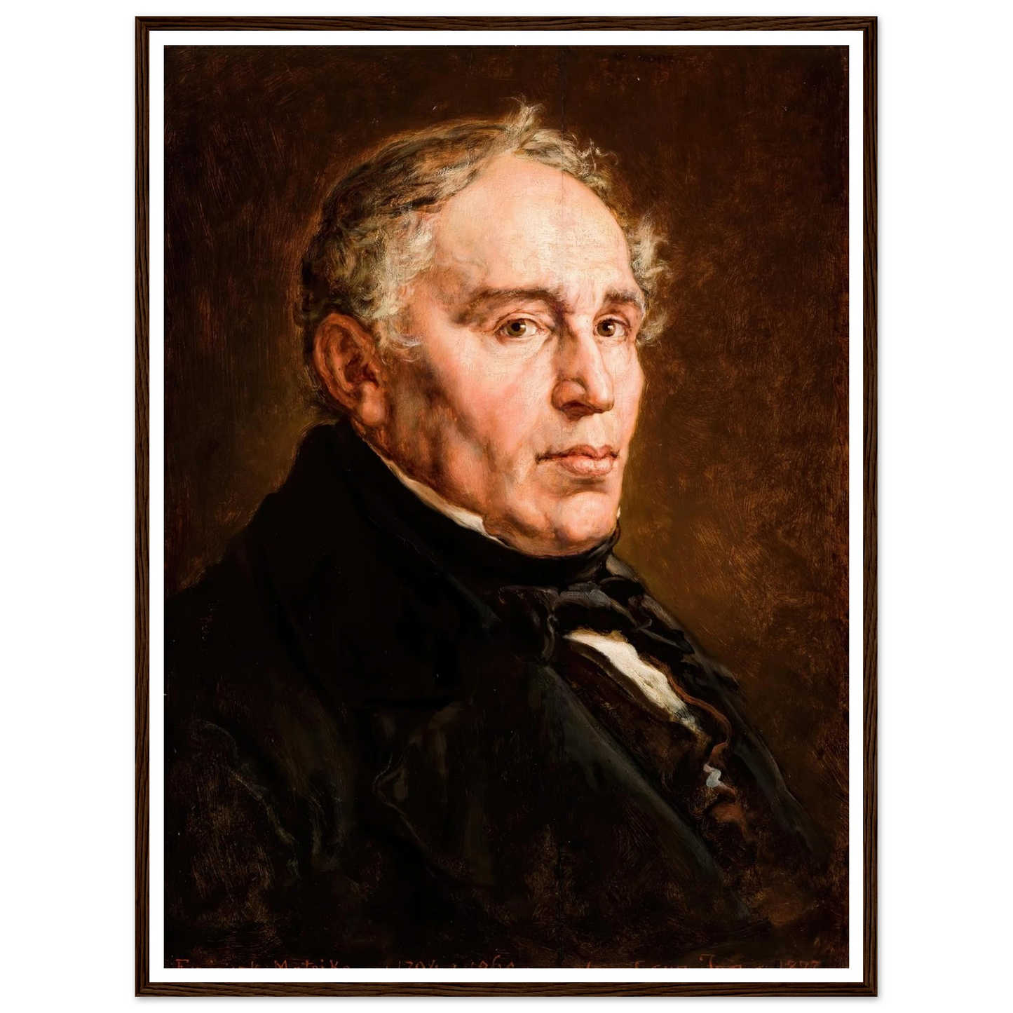 Portrait of Franciszek Matejko, Artist’s Father. (1877) Art Print | Jan Matejko-Quipham Collections