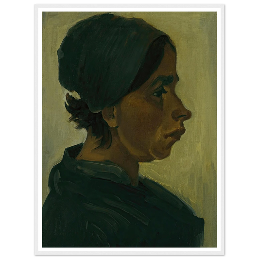 Peasant woman, head (1884) Art Print | Vincent van Gogh-Quipham Collections