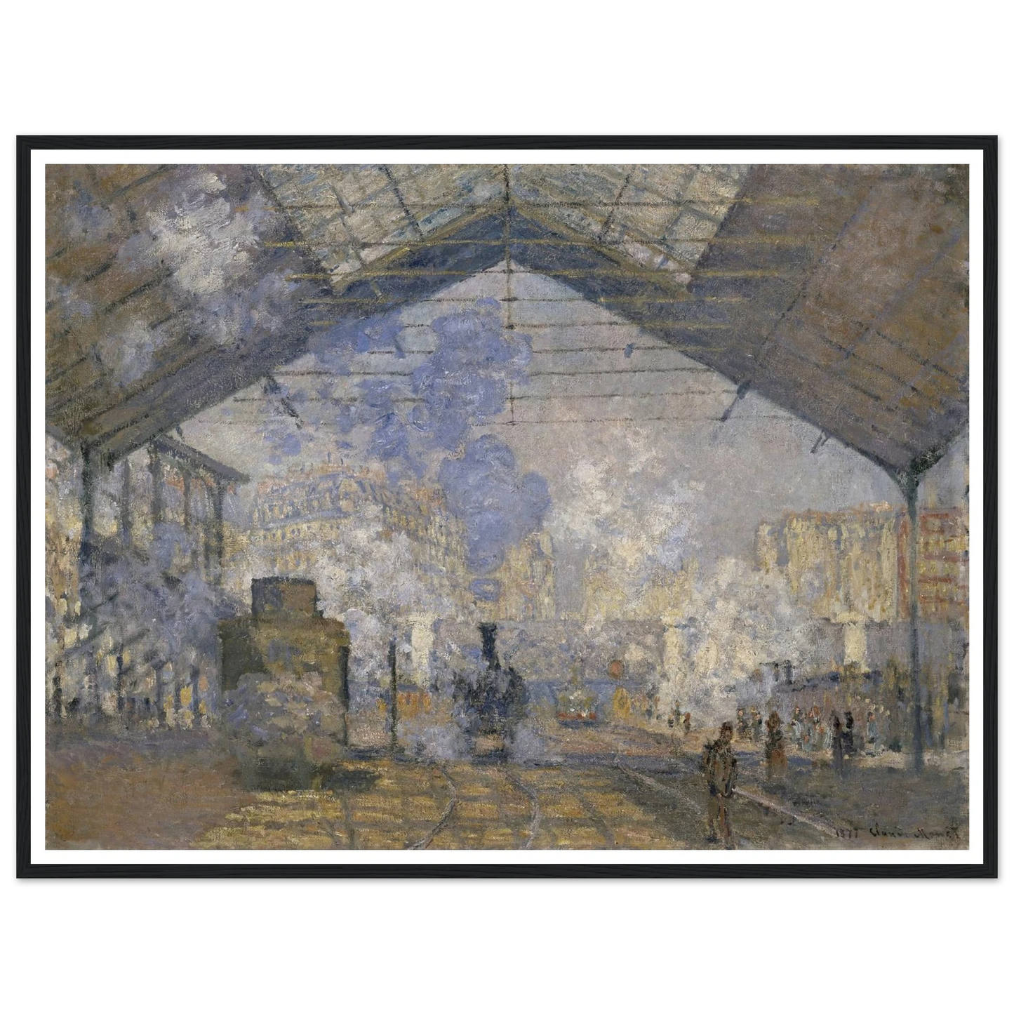 The Saint-Lazare Station (1877) Art Print | Claude Monet-Quipham Collections