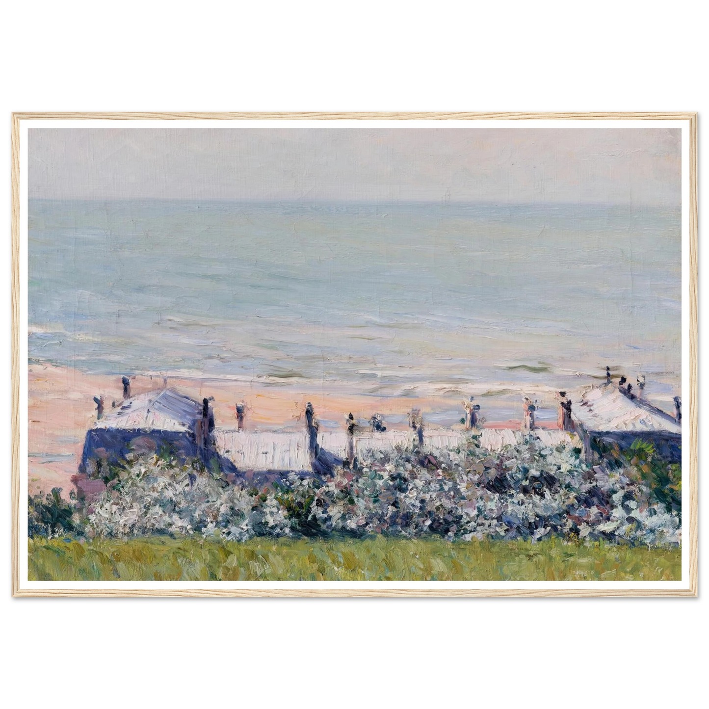 Les toits de l’Hôtel des Roches Noires, Trouville (1882) Art Print | Gustave Caillebotte-Quipham Collections