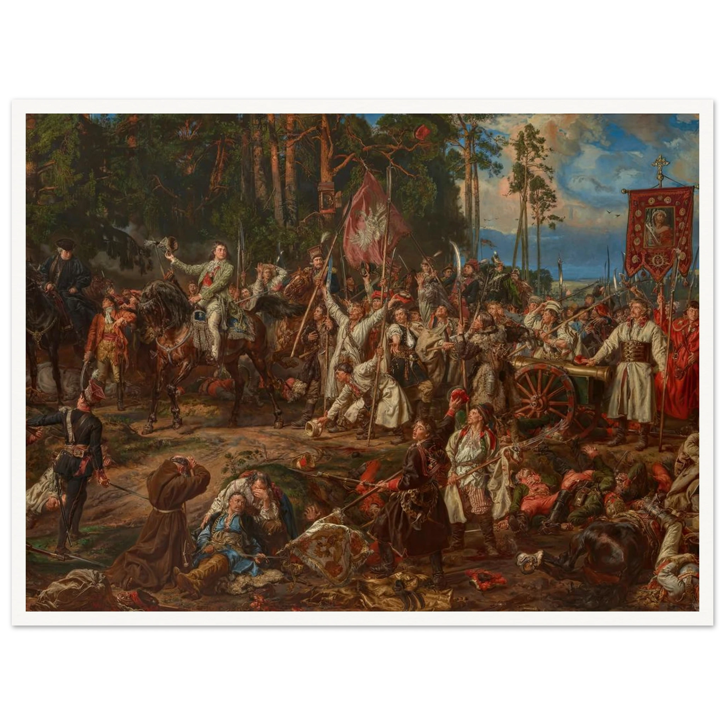 Kościuszko at Racławice (1888) Art Print | Jan Matejko-Quipham Collections