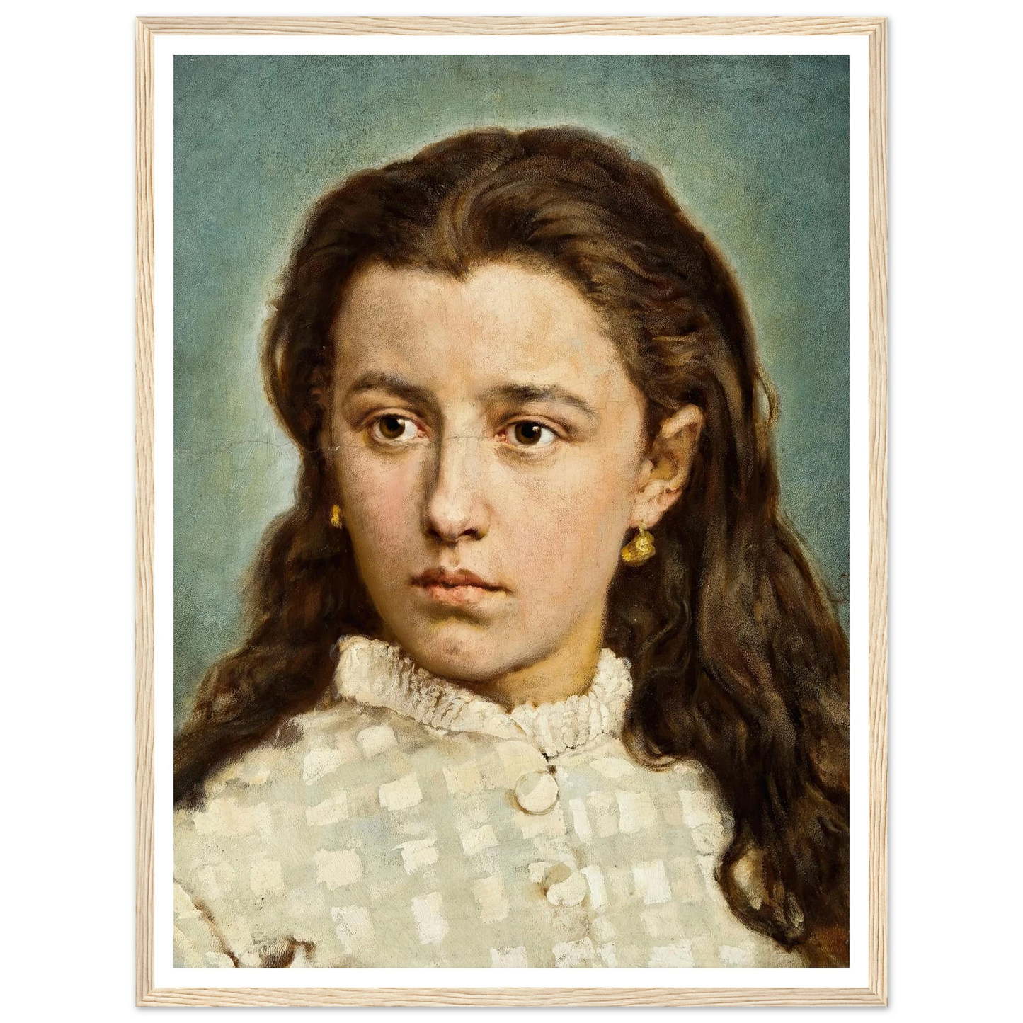 Portrait of Maria Levittoux (1872) Art Print | Jan Matejko-Quipham Collections