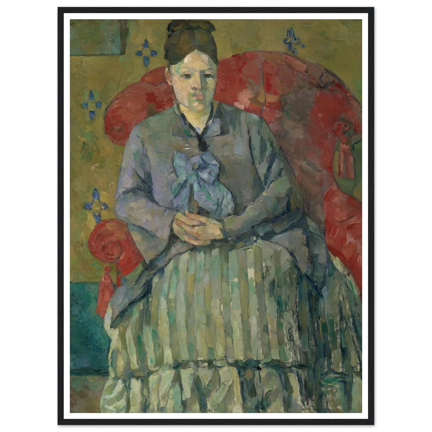 Madame Cézanne in a Red Armchair (about 1877) Art Print | Paul Cezanne-Quipham Collections