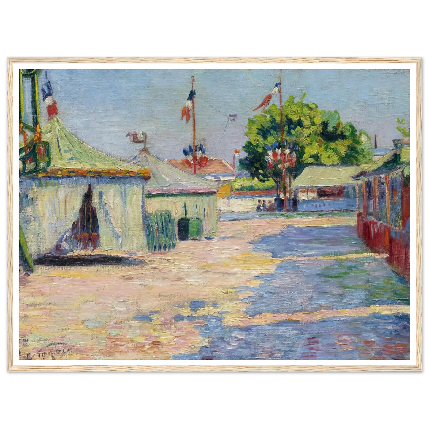 La Fête D’asnières (1884) Art Print | Paul Signac-Quipham Collections